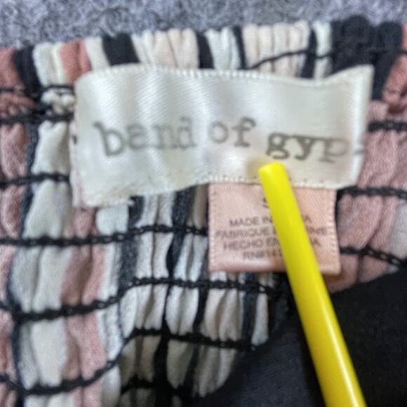 Band of Gypsies Corset Dress Small Pink Black Button Front Ruffle Coquette - Picture 6 of 8